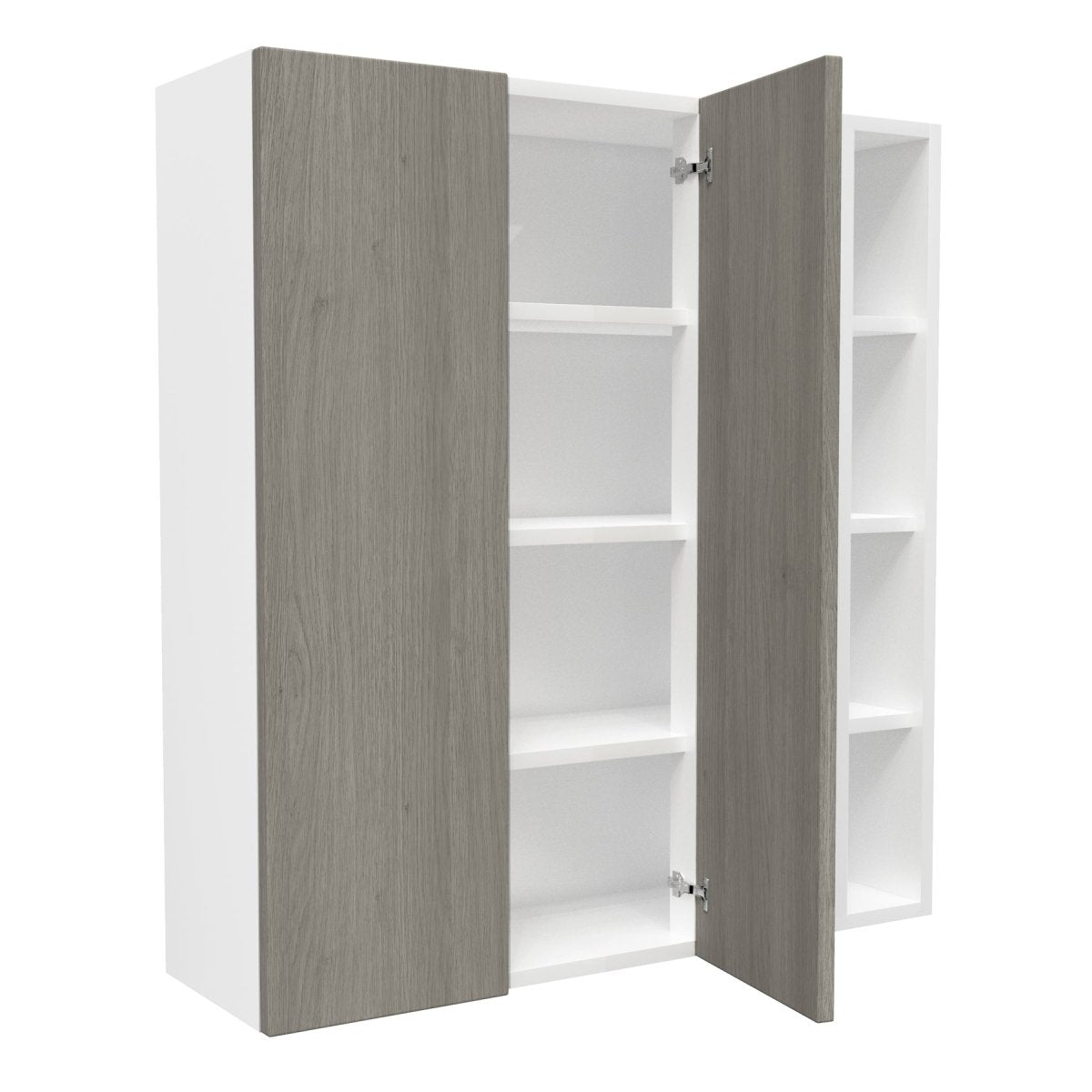 Blind Corner wall Cabinet| Matrix Silver | 39W x 42H x 12D - BUILDMYPLACE