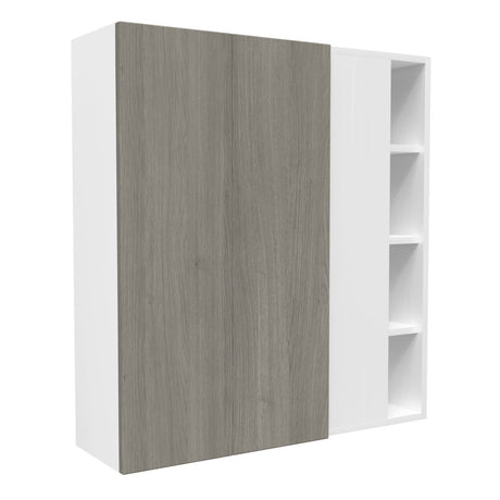 Blind Corner wall Cabinet| Matrix Silver | 39W x 42H x 12D - BUILDMYPLACE