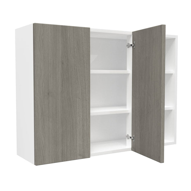 Blind Corner wall Cabinet| Matrix Silver | 42W x 30H x 12D - BUILDMYPLACE