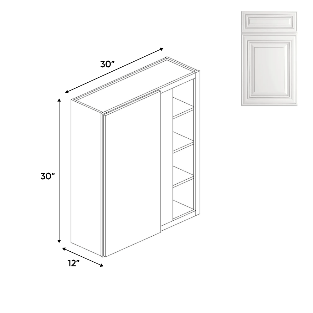 Blind - Wall Corner Cabinets - 30 in H x 30 in W x 24 in D - AO - Pre Assembled - BUILDMYPLACE