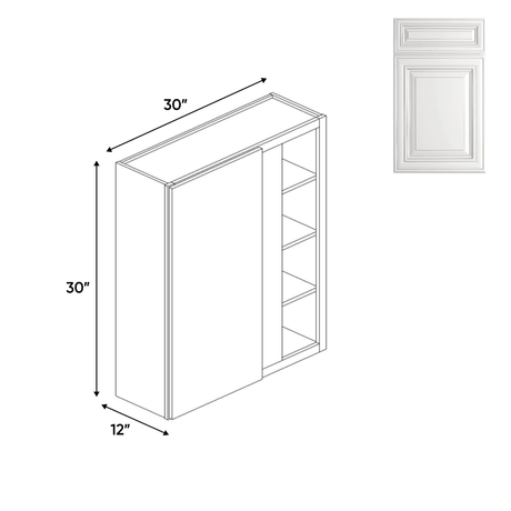 Blind - Wall Corner Cabinets - 30 in H x 30 in W x 24 in D - AO - Pre Assembled - BUILDMYPLACE