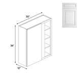 Blind - Wall Corner Cabinets - 36 in H x 30 in W x 24 in D - AO - Pre Assembled - BUILDMYPLACE