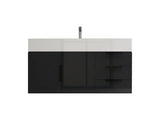 Blossom Floor Standing Bathroom Vanity With Sink Black Hardware & Frame - BUILDMYPLACE