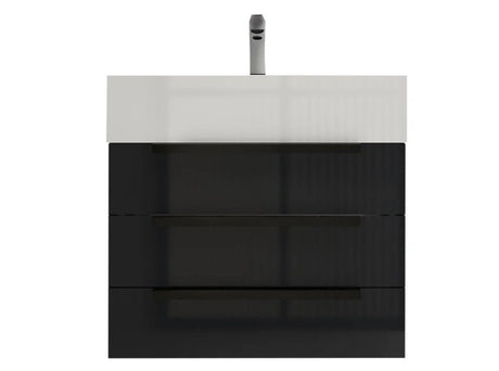 Blossom Floor Standing Bathroom Vanity With Sink Black Hardware & Frame - BUILDMYPLACE