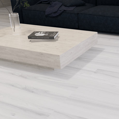 BOSCO LIGHT GREY 8 in. x 48 in. x 8.5 mm MATT Marble Look Tile - Porcelain Floor and Wall Tile (15.07 Sqft/Box) - BUILDMYPLACE