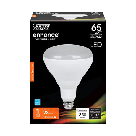 BR40 LED Light bulbs, 9.4 Watts, E26, Dimmable, 850 lumens, 2700K - BUILDMYPLACE