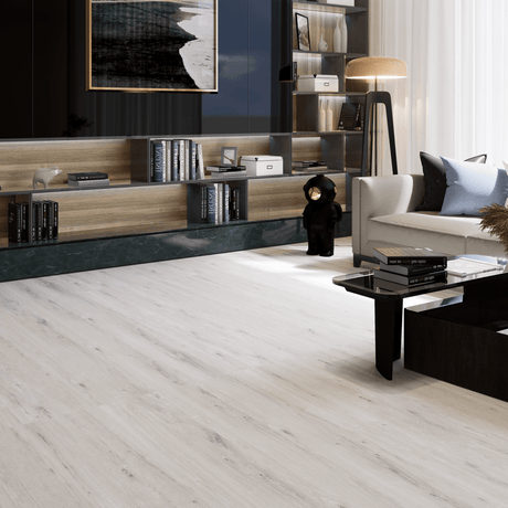 BRICOLA SILVER 8 in. x 48 in. x 8.5 mm MATT Marble Look Tile - Porcelain Floor and Wall Tile (15.07 Sqft/Box) - BUILDMYPLACE