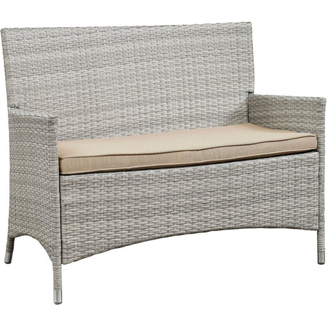 Bridge 4 Piece Outdoor Patio Conversation Set - BUILDMYPLACE