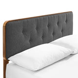 Bridgette Full Wood Platform Bed With Angular Frame - BUILDMYPLACE