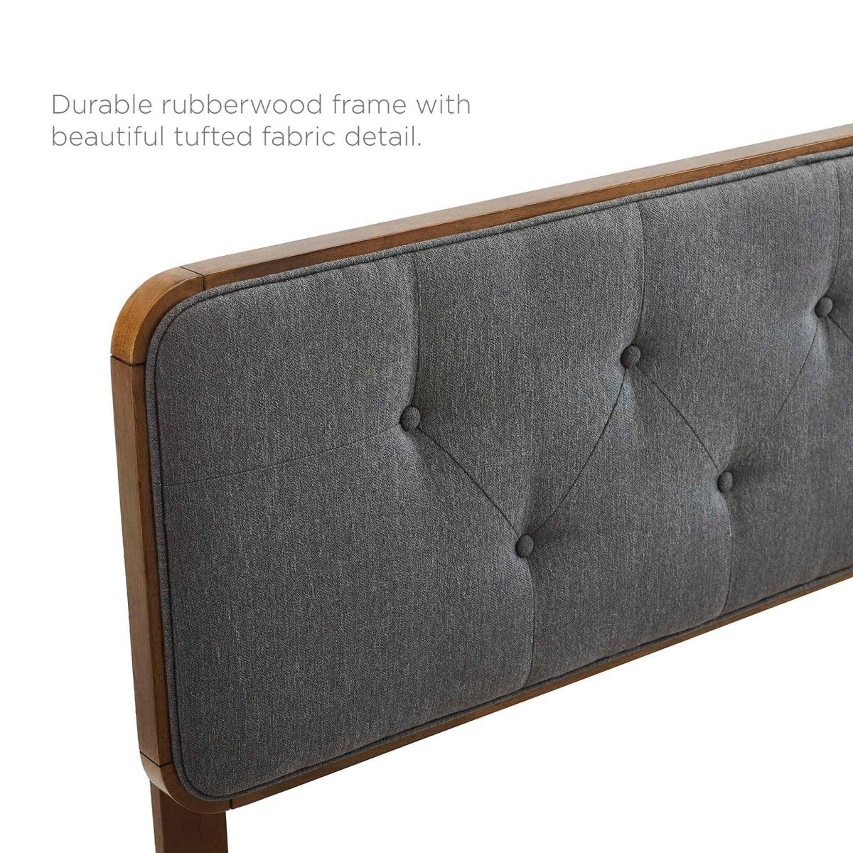 Bridgette Full Wood Platform Bed With Angular Frame - BUILDMYPLACE