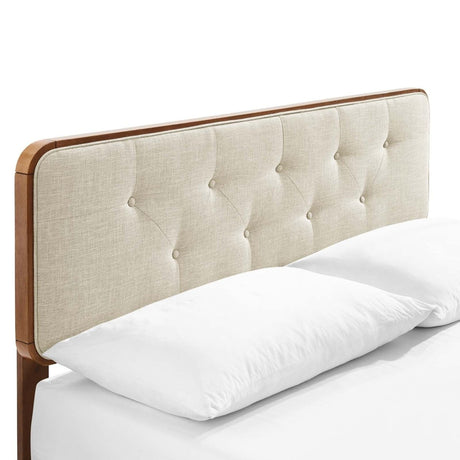 Bridgette Full Wood Platform Bed With Angular Frame - BUILDMYPLACE