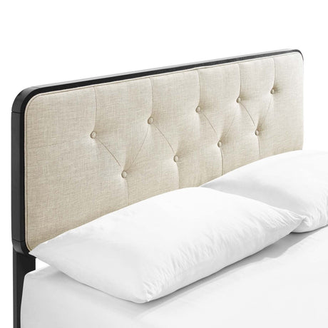 Bridgette Full Wood Platform Bed With Angular Frame - BUILDMYPLACE