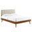 Bridgette Queen Wood Platform Bed With Splayed Legs - BUILDMYPLACE