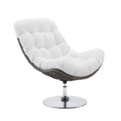 Brighton Wicker Rattan Outdoor Patio Swivel Lounge Chair - BUILDMYPLACE