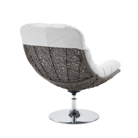 Brighton Wicker Rattan Outdoor Patio Swivel Lounge Chair - BUILDMYPLACE