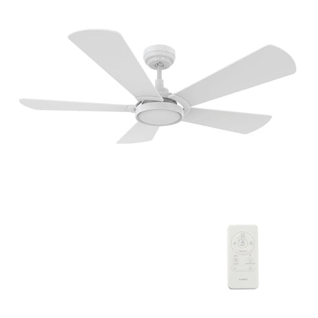 BRISA 52 inch 5 - Blade Smart Ceiling Fan with LED Light & Remote - LEDMyPlace