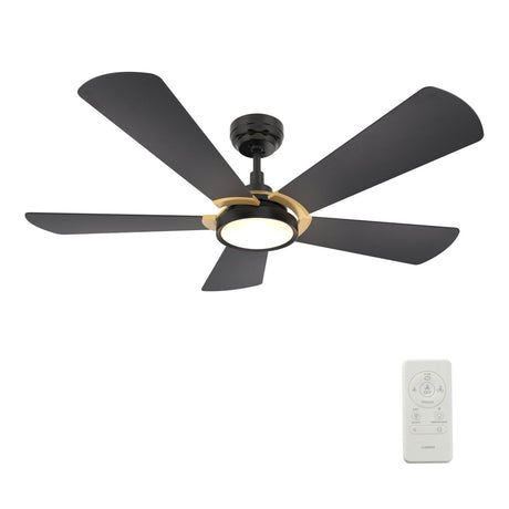 BRISA 56 inch 5 - Blade Smart Ceiling Fan with LED Light & Remote - LEDMyPlace