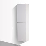 Brooklyn Contemporary Floating / Wall Mounted Bathroom Linen Side Cabinet With Soft Closing Doors - BUILDMYPLACE