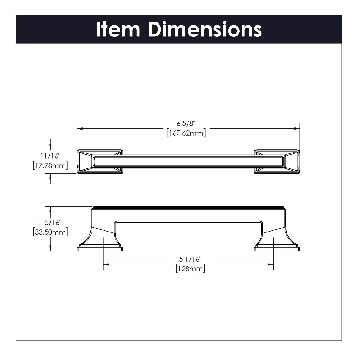 Brownstone Collection - Belwith Keeler - Pull, 128mm C/C | B077462 - BUILDMYPLACE