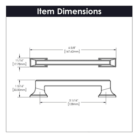 Brownstone Collection - Belwith Keeler - Pull, 128mm C/C | B077462 - BUILDMYPLACE