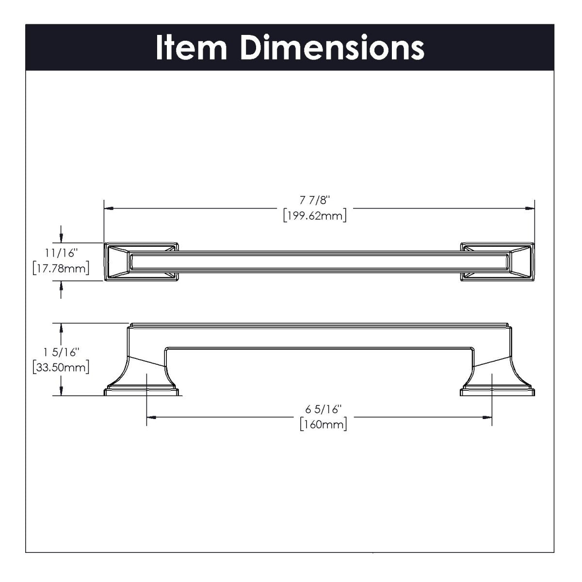 Brownstone Collection - Belwith Keeler - Pull, 160mm C/C | B077463 - BUILDMYPLACE