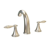 Brushed Nickel Mid - arc Bathroom Sink Faucet - BUILDMYPLACE