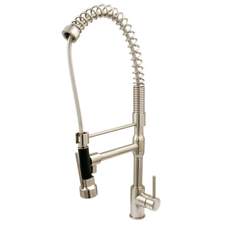 Brushed Nickel Single - Handle Pre - Rinse Kitchen Faucet - BUILDMYPLACE