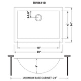 Brushed Stainless Steel Rectangular Bathroom Sink Undermount - BUILDMYPLACE