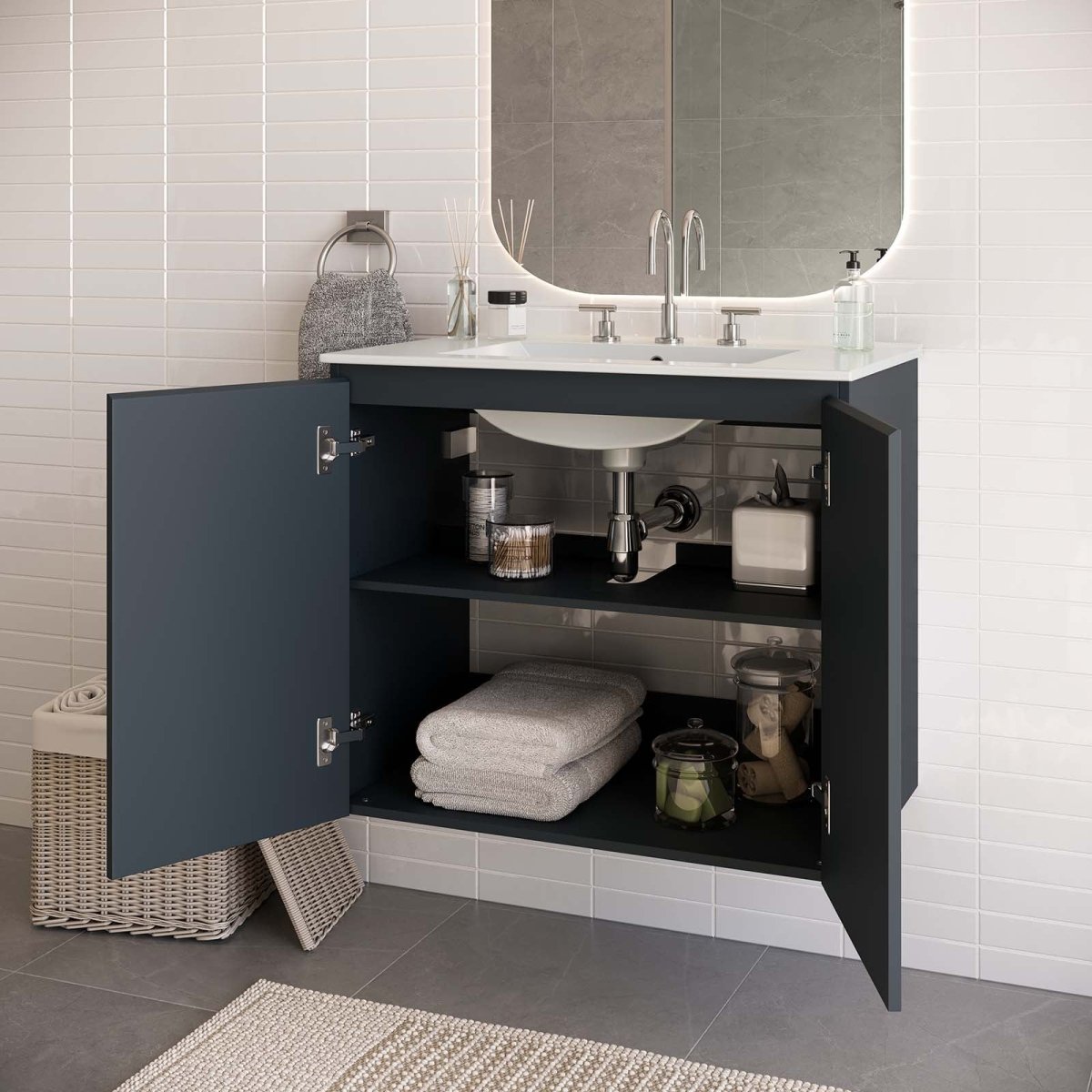 Bryn 30" Wall - Mount Bathroom Vanity - BUILDMYPLACE