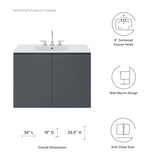 Bryn 36" Wall - Mount Bathroom Vanity - BUILDMYPLACE