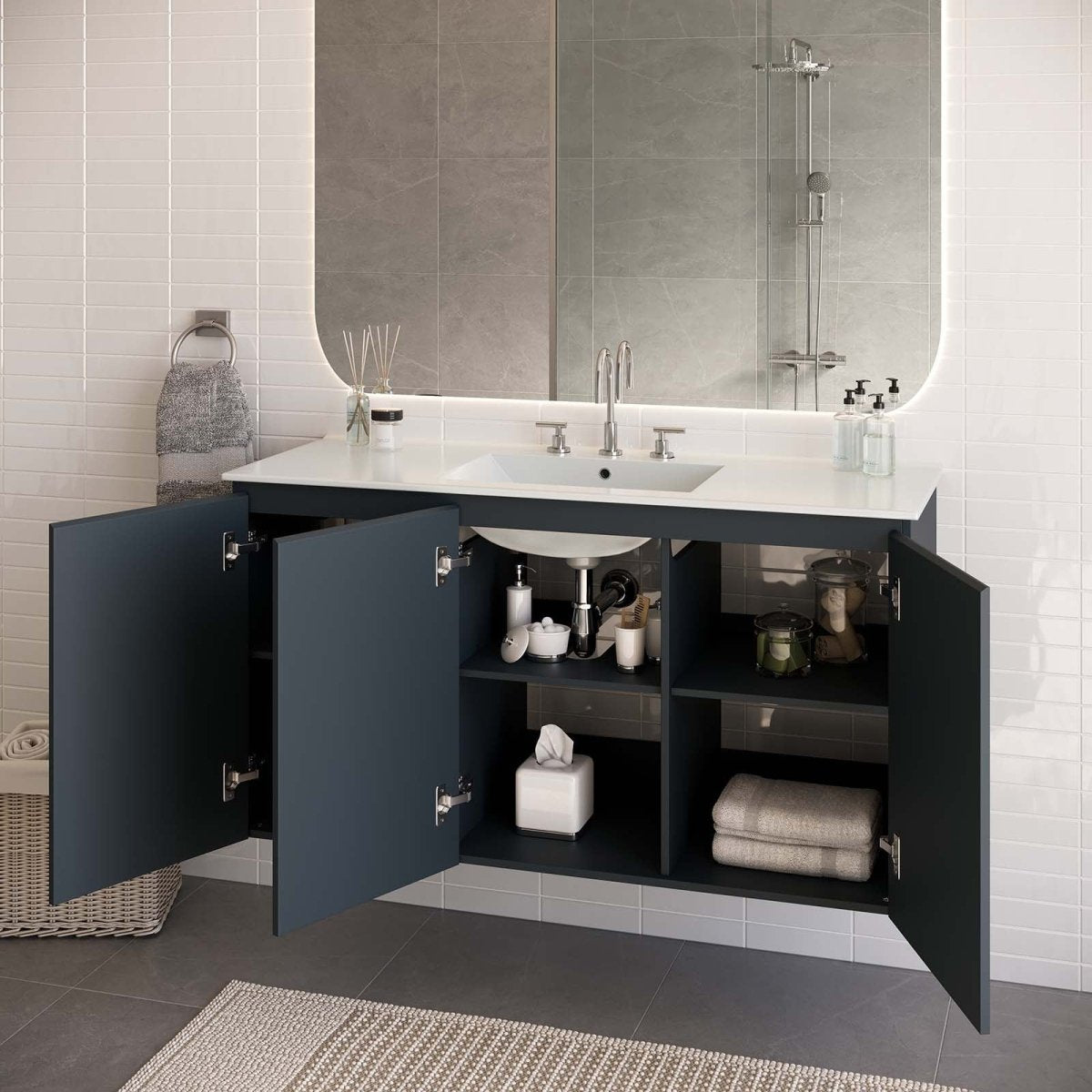 Bryn 48" Wall - Mount Bathroom Vanity - BUILDMYPLACE