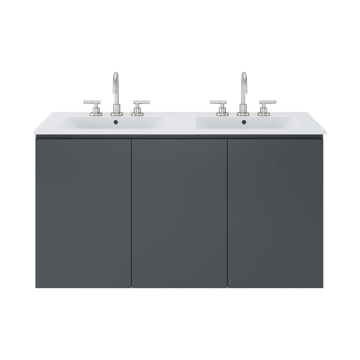 Bryn 48" Wall - Mount Double Sink Bathroom Vanity - BUILDMYPLACE