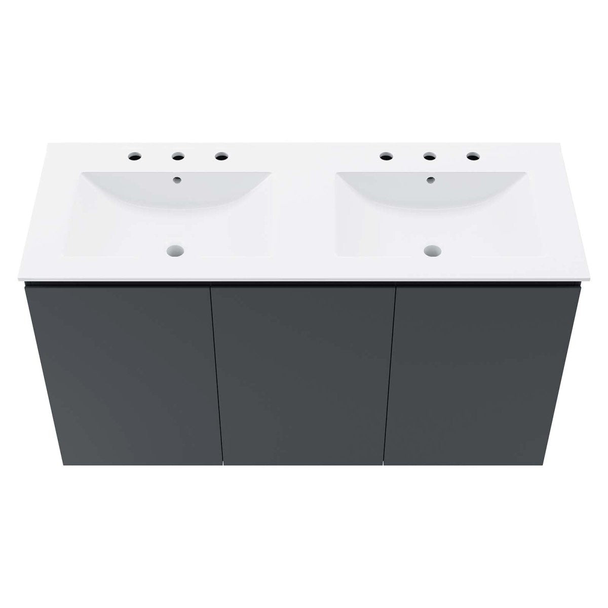 Bryn 48" Wall - Mount Double Sink Bathroom Vanity - BUILDMYPLACE