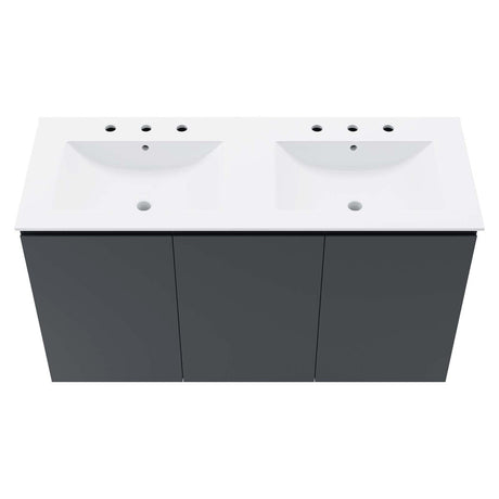 Bryn 48" Wall - Mount Double Sink Bathroom Vanity - BUILDMYPLACE