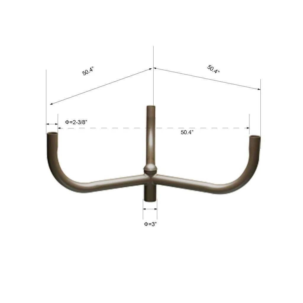 Bullhorn 3 Arms 120 Degree - BUILDMYPLACE