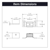 Cabinet Door Catch 2 Inch Center to Center in Cadmium - Hickory Hardware - BUILDMYPLACE