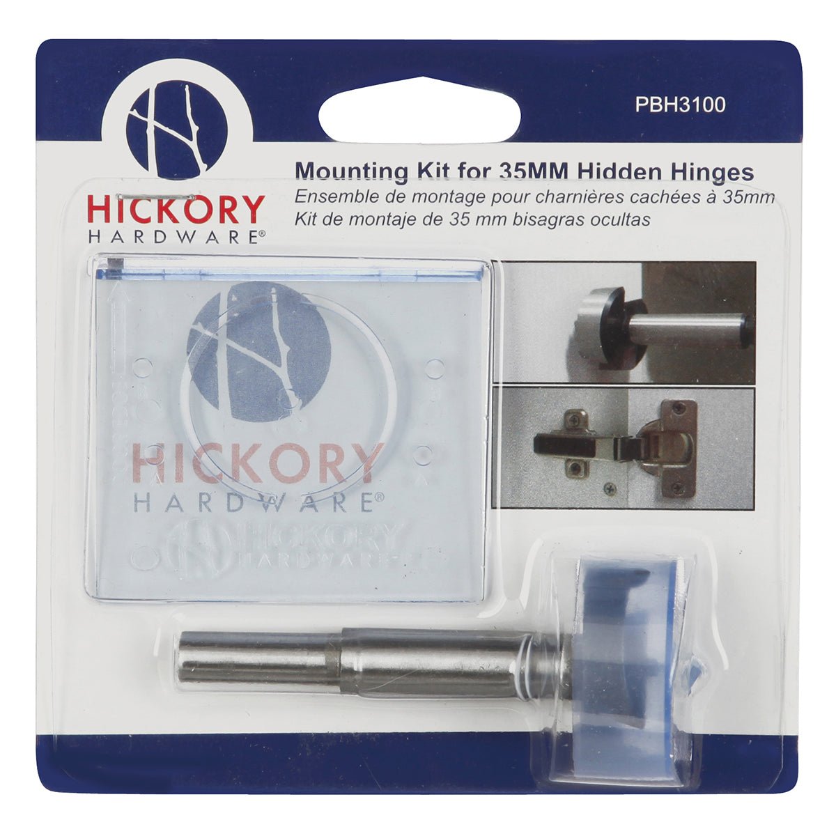 Cabinet Door Concealed Hinge Mounting Kit - Hickory Hardware - BUILDMYPLACE