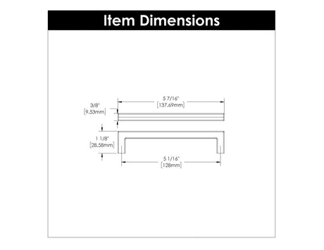 Cabinet Door Handles 5 - 1/16 Inch (128mm) Center to Center - Hickory Hardware - BUILDMYPLACE