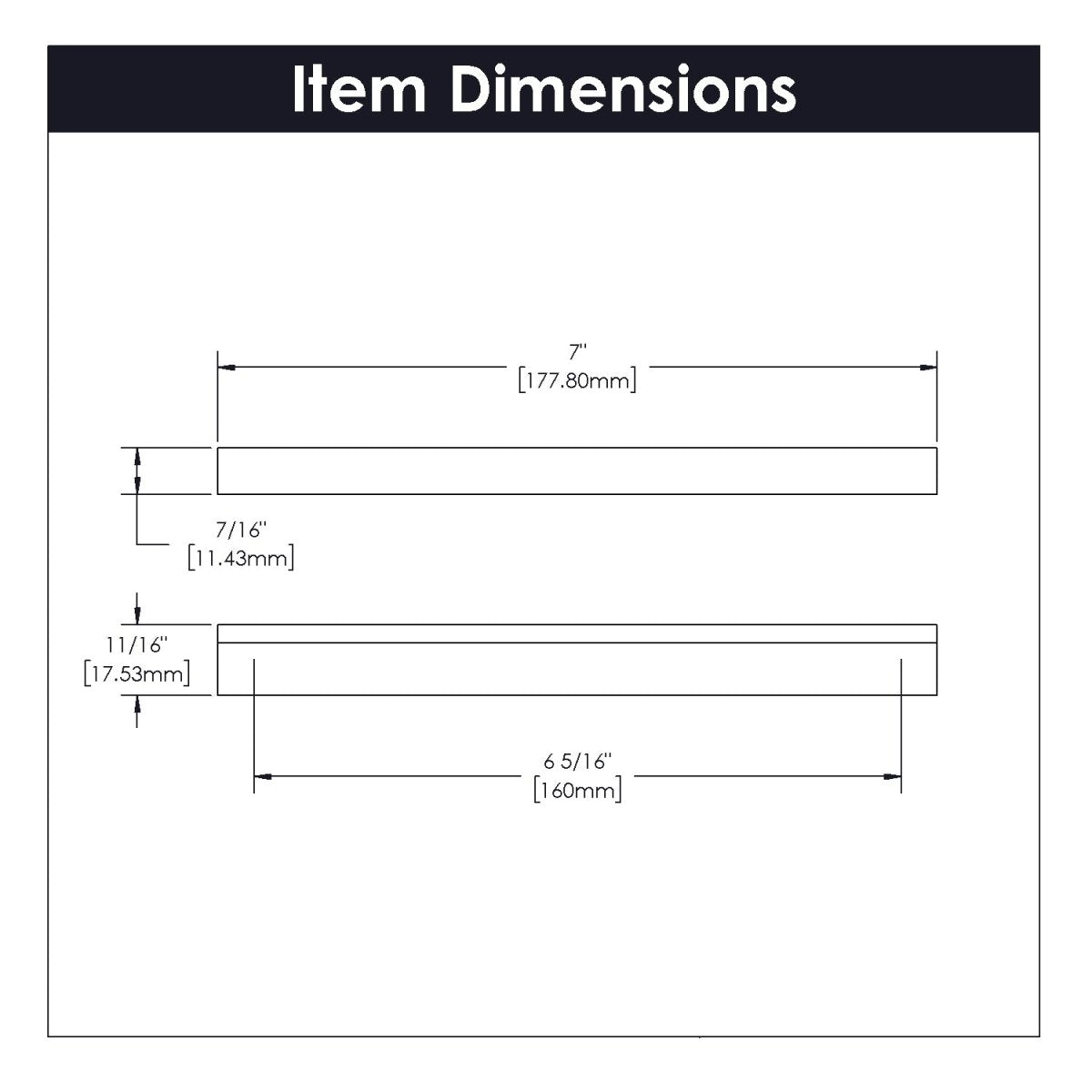 Cabinet Door Handles 6 - 5/16 Inch (160mm) Center to Center - Hickory Hardware - BUILDMYPLACE