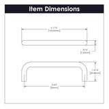 cabinet handles 3 - 3/4 Inch (96mm) Center to Center - Wire Pulls Collection - BUILDMYPLACE