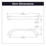 Cabinet Handles - 5 - 1/16 Inch (128mm) Center to Center - Hickory Hardware - BUILDMYPLACE