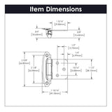 Cabinet Hinge Flush Surface Face Frame Self - Close (2 Hinges/Per Pack) - Hickory Hardware - BUILDMYPLACE