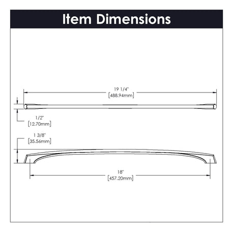 Cabinet Pull 18 Inch Center to Center - Greenwich Collection - BUILDMYPLACE