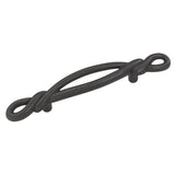 Cabinet Pull 3 Inch Center to Center in Black Iron - French Twist Collection - BUILDMYPLACE