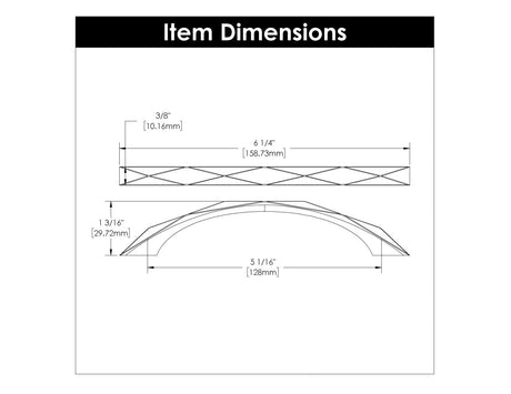 Cabinet Pull 5 - 1/16 Inch (128mm) Center to Center - Hickory Hardware - BUILDMYPLACE