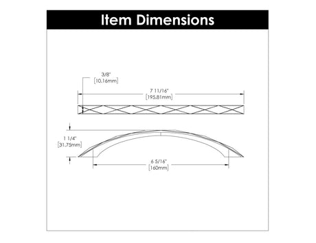 Cabinet Pull 6 - 5/16 Inch (160mm) Center to Center - Hickory Hardware - BUILDMYPLACE