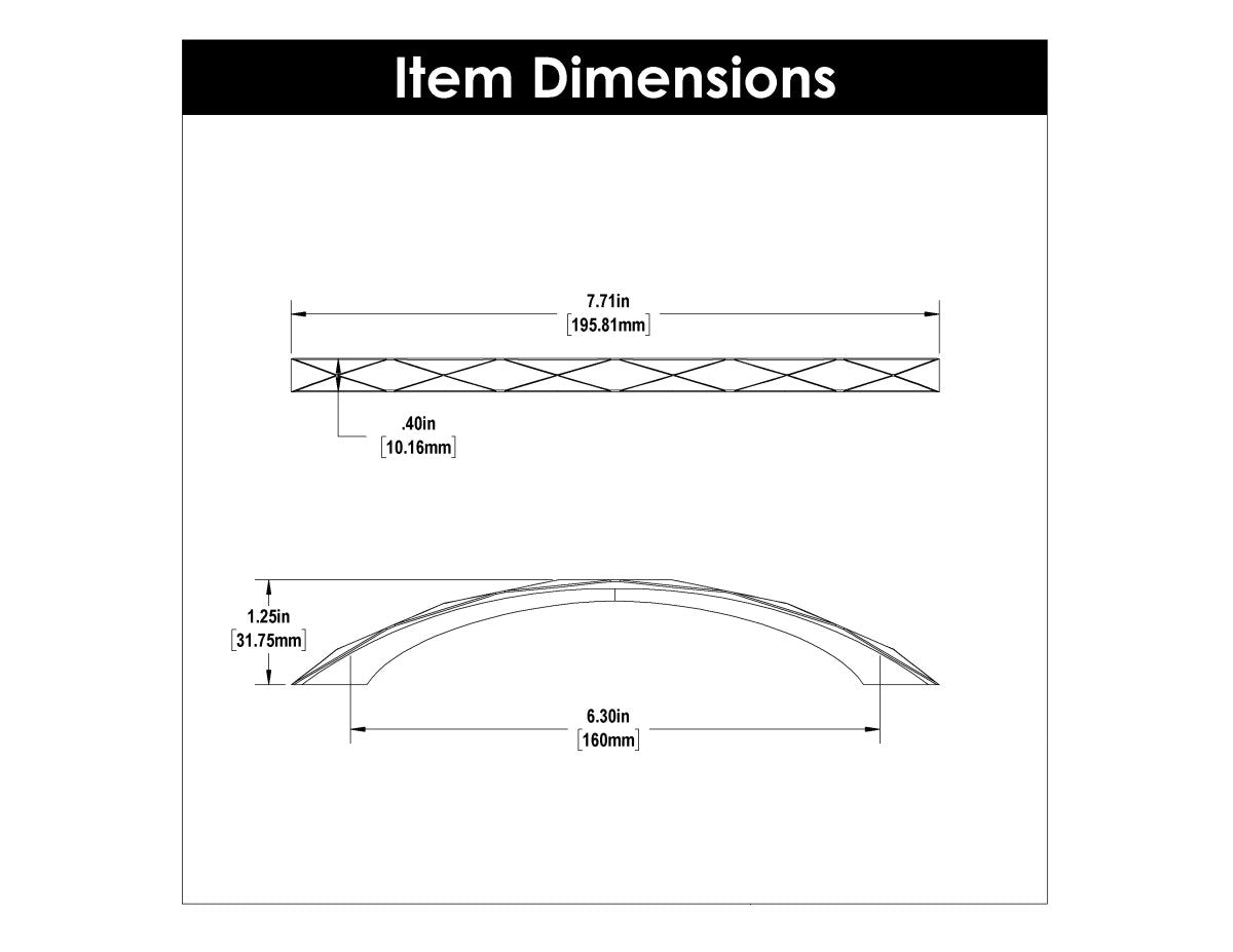 Cabinet Pull 6 - 5/16 Inch (160mm) Center to Center - Hickory Hardware - BUILDMYPLACE