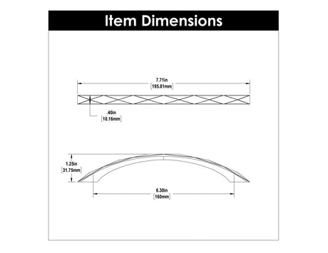 Cabinet Pull 6 - 5/16 Inch (160mm) Center to Center - Hickory Hardware - BUILDMYPLACE