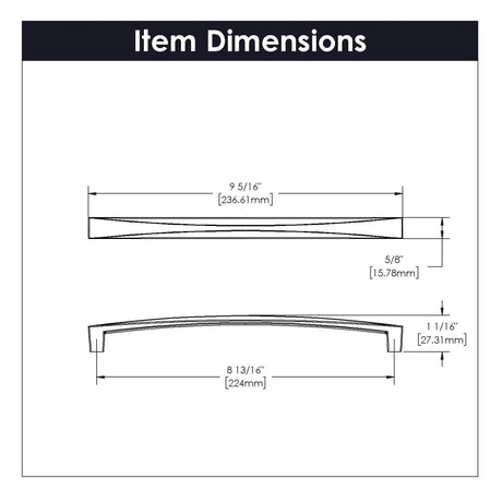 Cabinet Pull 8 - 13/16 Inch (224mm) Center to Center - BUILDMYPLACE