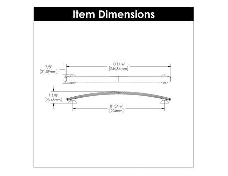 Cabinet Pull - 8 - 13/16 Inch (224mm) Center to Center - Hickory Hardware - BUILDMYPLACE